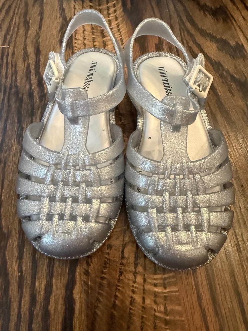 Mini Melissa Kids Silver Sandals